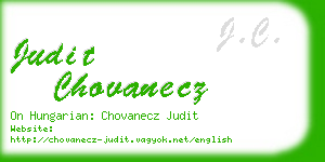 judit chovanecz business card